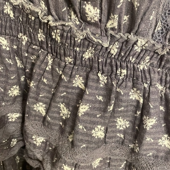 LoveShackFancy Alfie Ruffled Mini Dress Blue Jean Size M - Picture 7 of 8